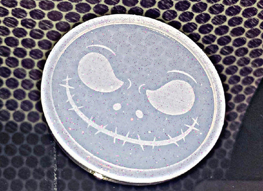 Jack Skellington Inspired Coaster Mold  {Clear so can be used with UV Resin}