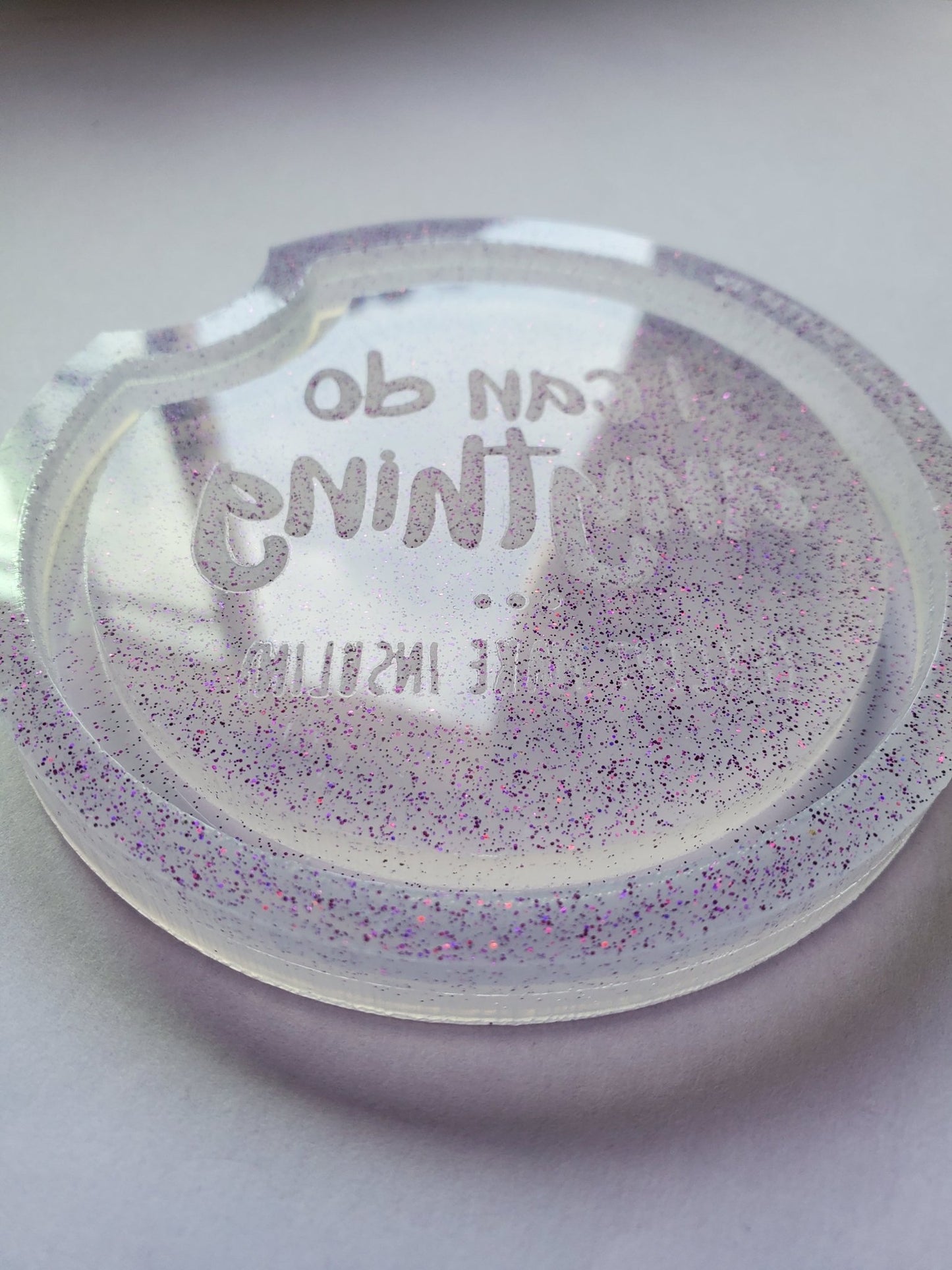 "I can do anything except make insulin" lipped coaster mold - Royalty Glitter Co "I can do anything except make insulin" lipped coaster moldsilicone mold