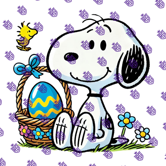 Snoopy Easter Acrylic Blank With Decals