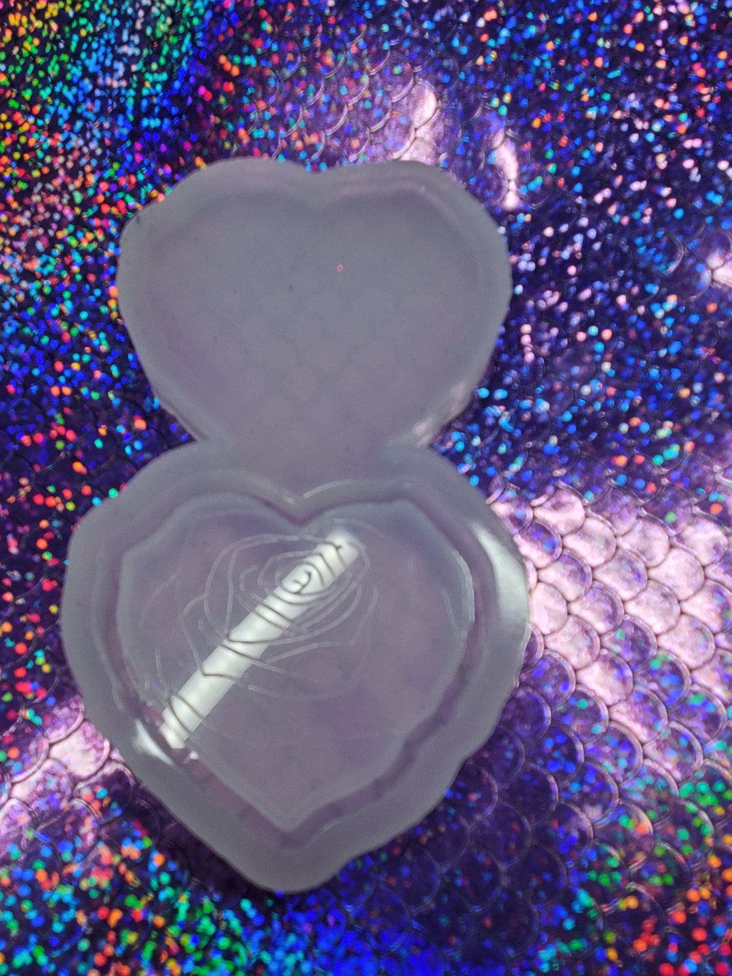 Heart Shape Rose Shaker Mold