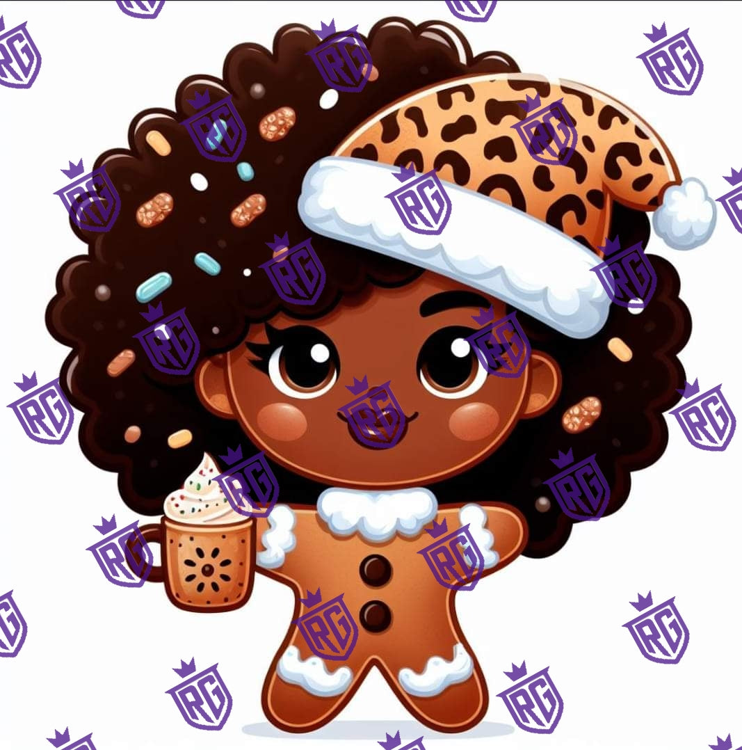 Gingerbread hot coco girl Acrylic Blank With Decal