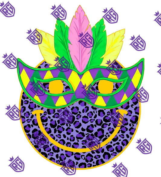 Mardi Gras Blank With Decals