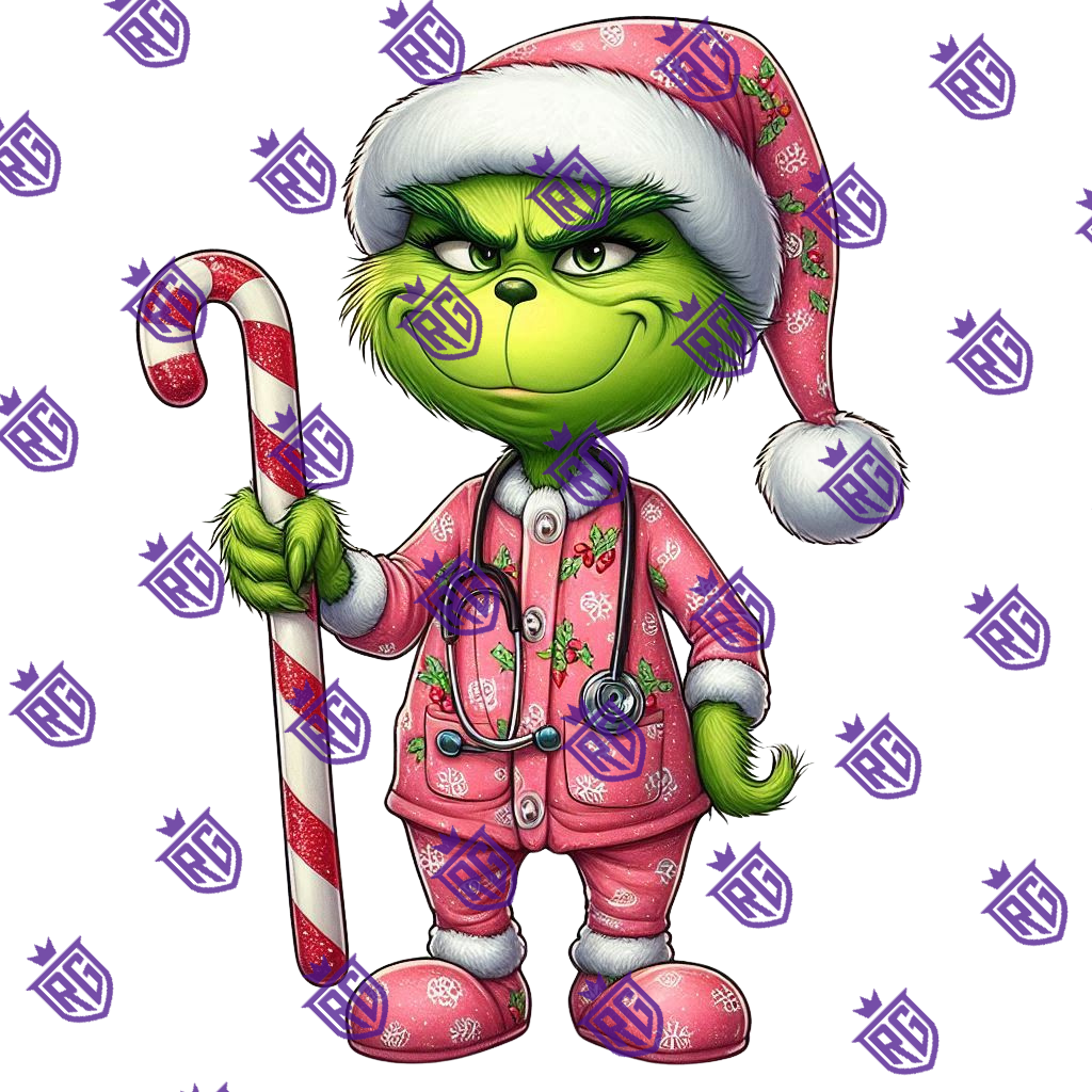 Pink Grinch Acrylic Blank Set