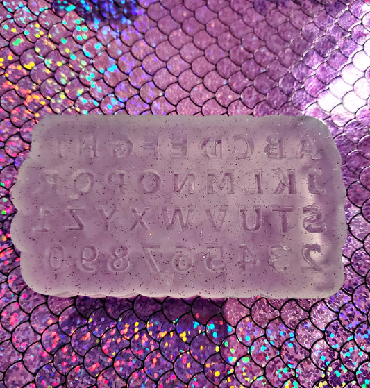 Alphabet Mold 1/8 Thick Letters  (Great for Stanley Letters) {Clear so can be used with UV resin}