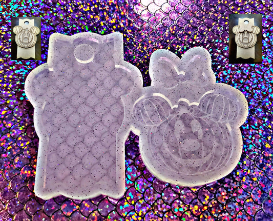 Mickey/Minnie Mouse Pumpkin 40oz Stanley Tag {Clear so can be used with UV resin}