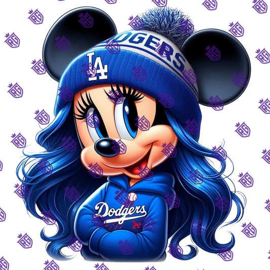 Dodgers Acrylic Blank With Decals