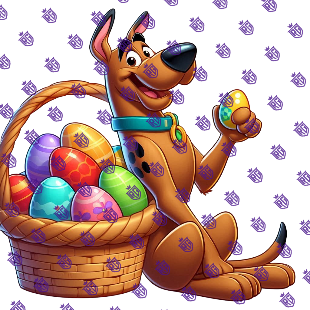 Scoob Easter Acrylic Blank With Decals