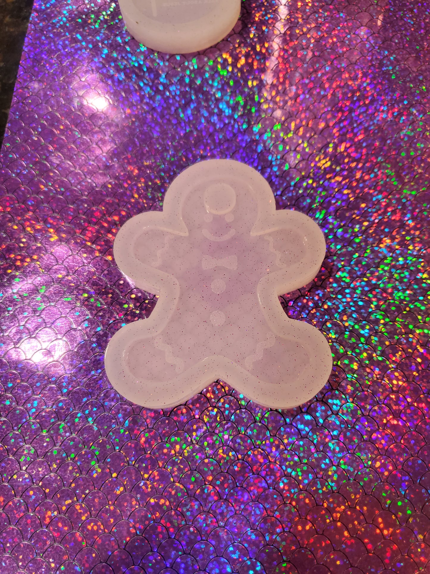 Gingerbread Man Engraved Tumbler Topper Mold