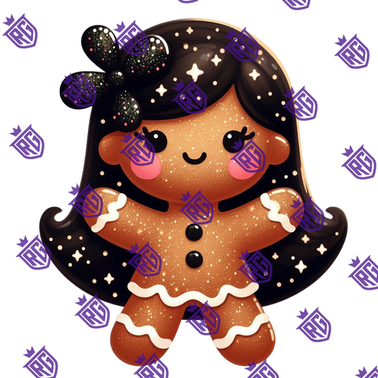 Gingerbread Girl Acrylic Blank With decal