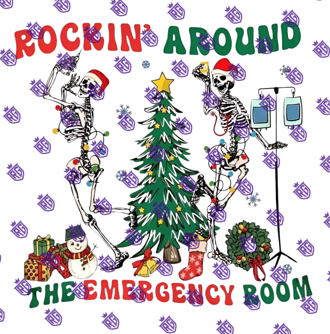 ER Christmas Funny Acrylic Blank With Decal