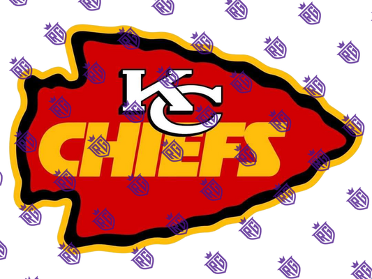 Chiefs Acrylic Blank With Decals