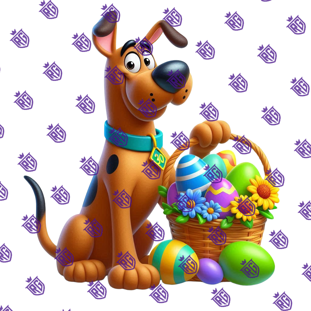 Scoob Easter Acrylic Blank With Decals