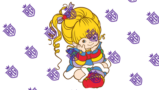 Rainbow Brite Acrylic Blank With Decals