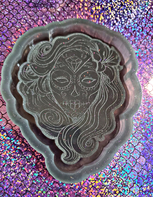 Sugar Skull Mermad Trinket Tray Mold